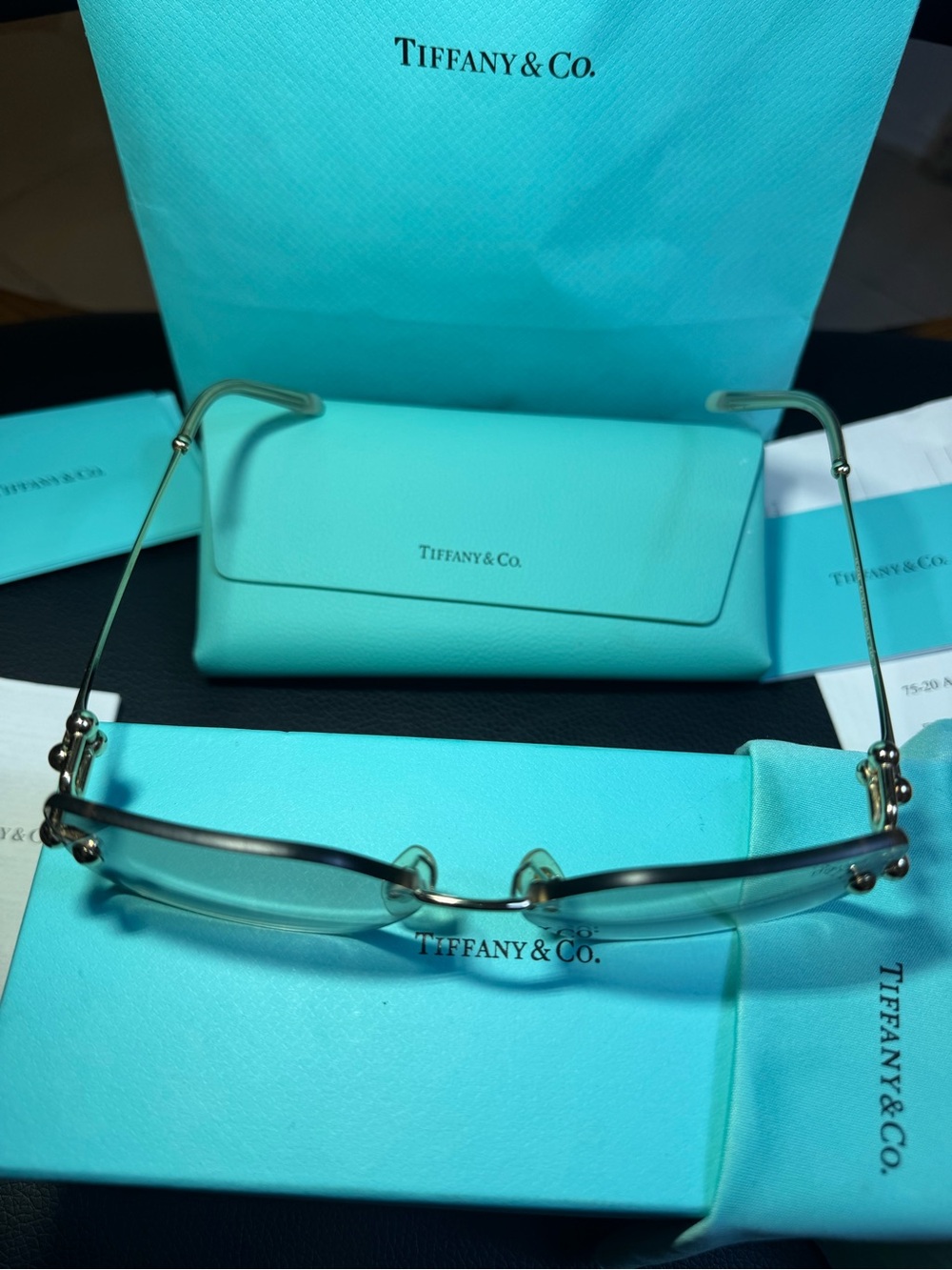 Tiffany & Co Sunglasses Women TF 3088 6178/11 59-14 140 1N Box Case Papers - Picture 16 of 16